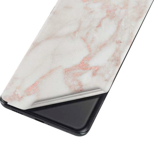 Rose Gold Marble Galaxy S21 Ultra 5G Skin